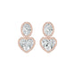Amorvella Duo Diamond Earrings 18 KT / Yellow Gold