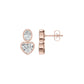 Amorvella Duo Diamond Earrings 18 KT / Yellow Gold