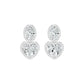 Amorvella Duo Diamond Earrings 18 KT / Yellow Gold