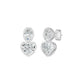 Amorvella Duo Diamond Earrings 18 KT / Yellow Gold