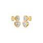 Amorvella Duo Diamond Earrings 18 KT / Yellow Gold