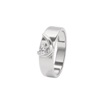 My Dazzling Half Diamond Couple Band Ring for Him