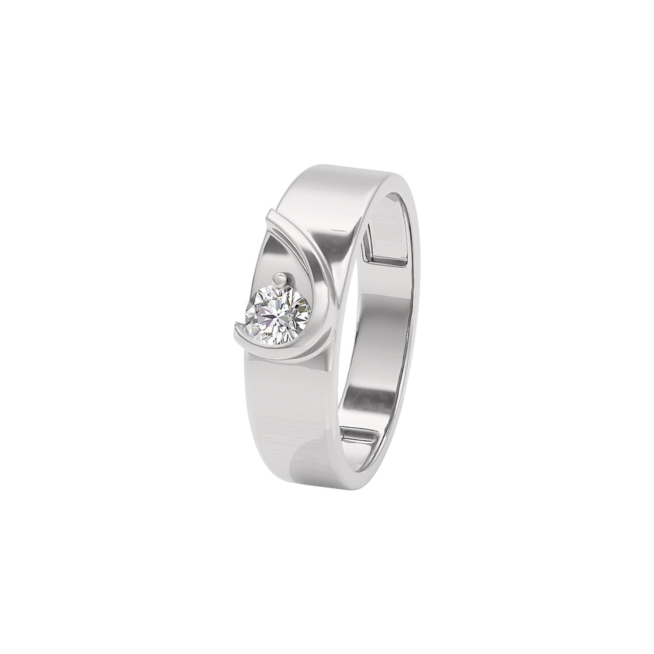 My Dazzling Half Diamond Couple Band Ring for Him