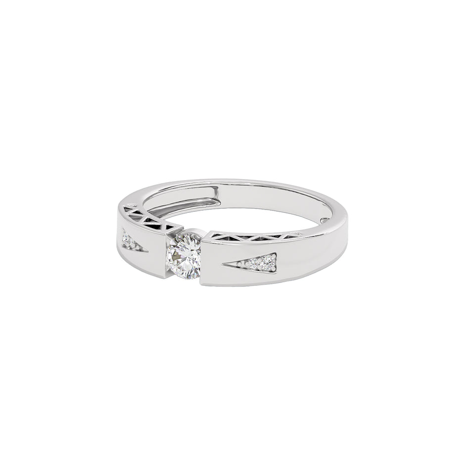 The Channel Bond Diamond Couple Band Ring for Him