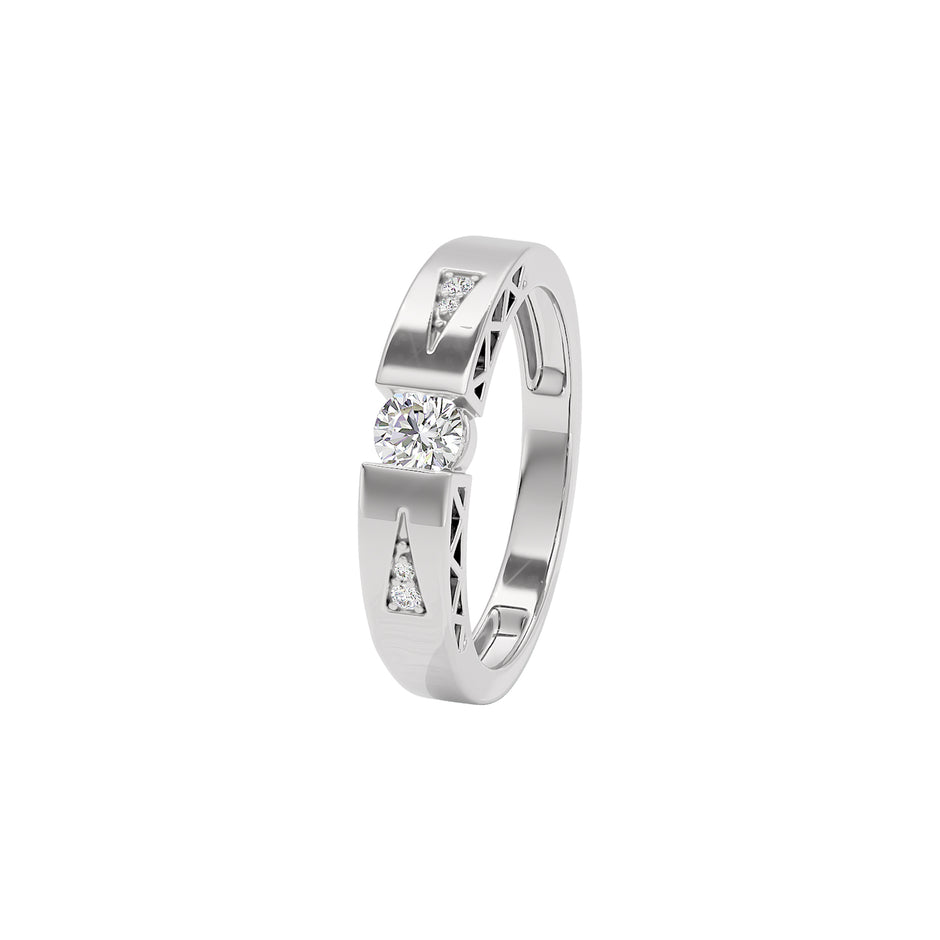 The Channel Bond Diamond Couple Band Ring for Him