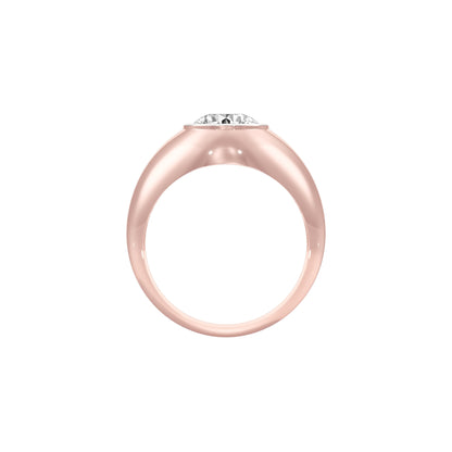 Through Thick & Thin Diamond Engagement Ring 18 KT / Rose Gold / 22