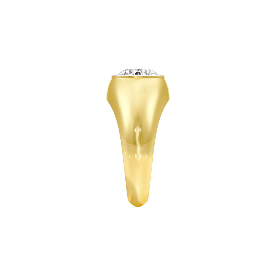 Through Thick & Thin Diamond Engagement Ring 18 KT / Yellow Gold / 22