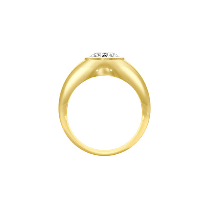 Through Thick & Thin Diamond Engagement Ring 18 KT / Yellow Gold / 22