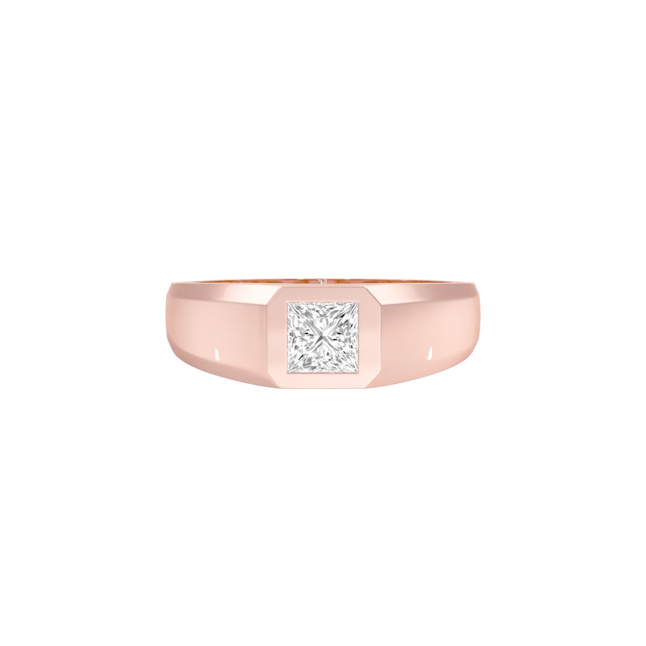 Gentle Radiance Diamond Engagement Ring 18 KT / Rose Gold / 22