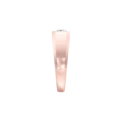 Gentle Radiance Diamond Engagement Ring 18 KT / Rose Gold / 22