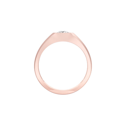 Gentle Radiance Diamond Engagement Ring 18 KT / Rose Gold / 22
