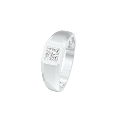 Gentle Radiance Diamond Engagement Ring 18 KT / White Gold / 22