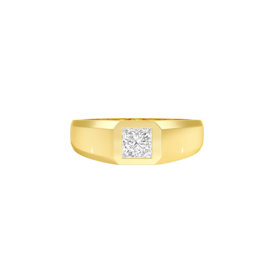 Gentle Radiance Diamond Engagement Ring 18 KT / Yellow Gold / 22