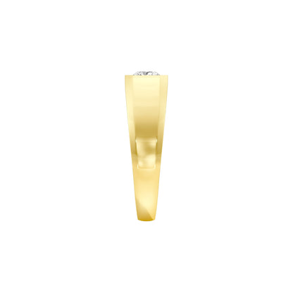 Gentle Radiance Diamond Engagement Ring 18 KT / Yellow Gold / 22