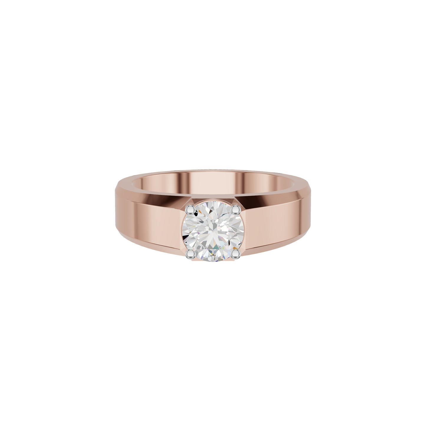 Whispering Blissful Diamond Men's Ring 18 KT / Rose Gold / 24