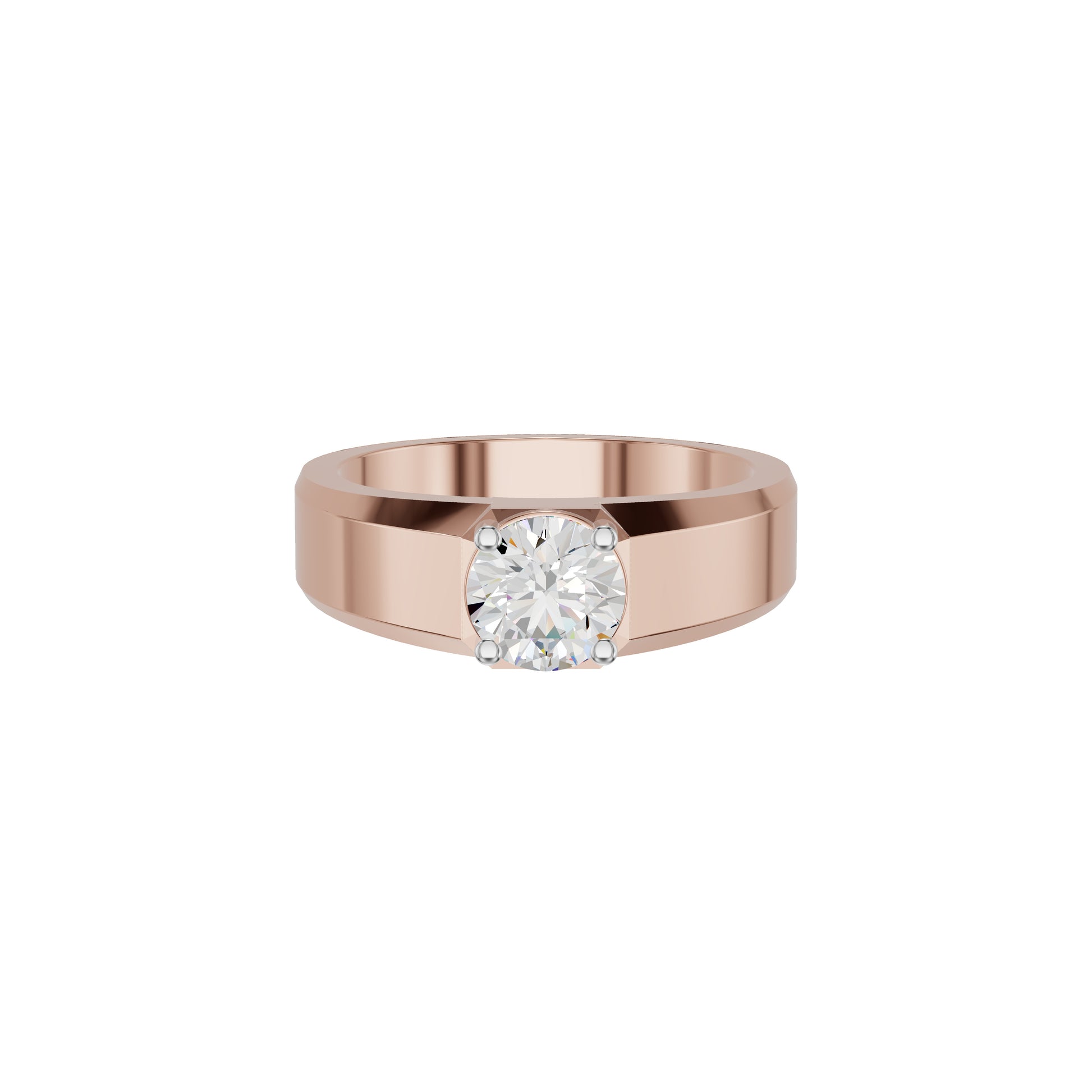 Whispering Blissful Diamond Men's Ring 18 KT / Rose Gold / 24