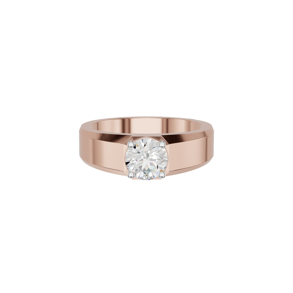 Whispering Blissful Diamond Men's Ring 18 KT / Rose Gold / 24