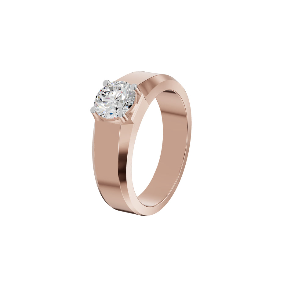 Whispering Blissful Diamond Men's Ring 18 KT / Rose Gold / 24