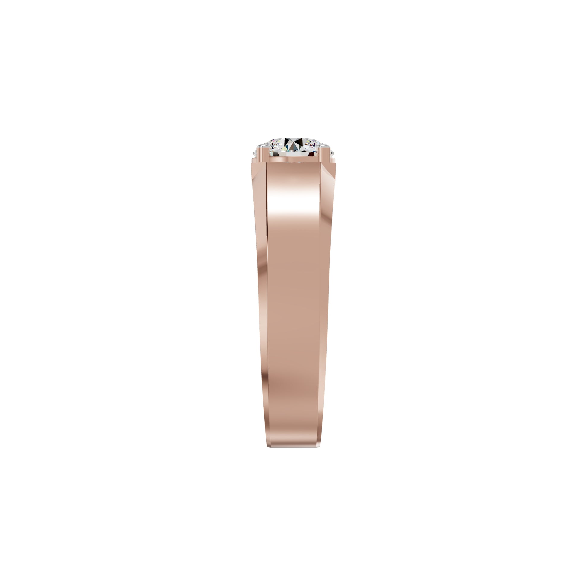 Whispering Blissful Diamond Men's Ring 18 KT / Rose Gold / 24