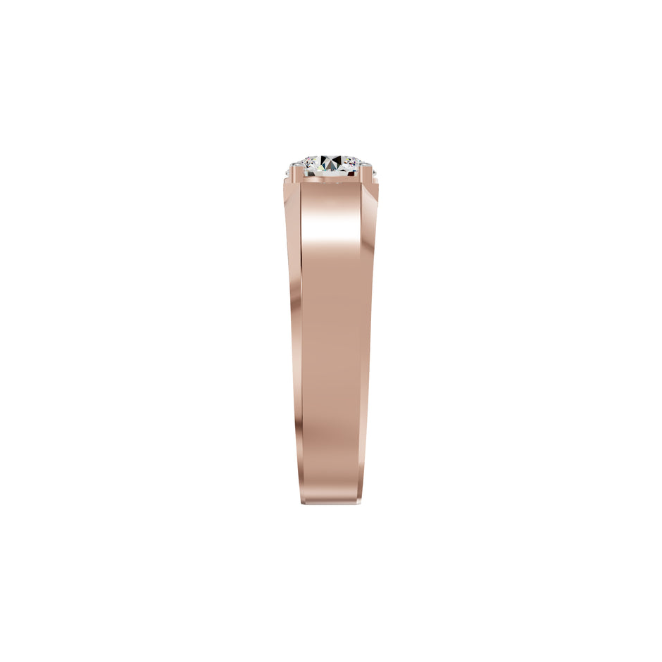 Whispering Blissful Diamond Men's Ring 18 KT / Rose Gold / 24