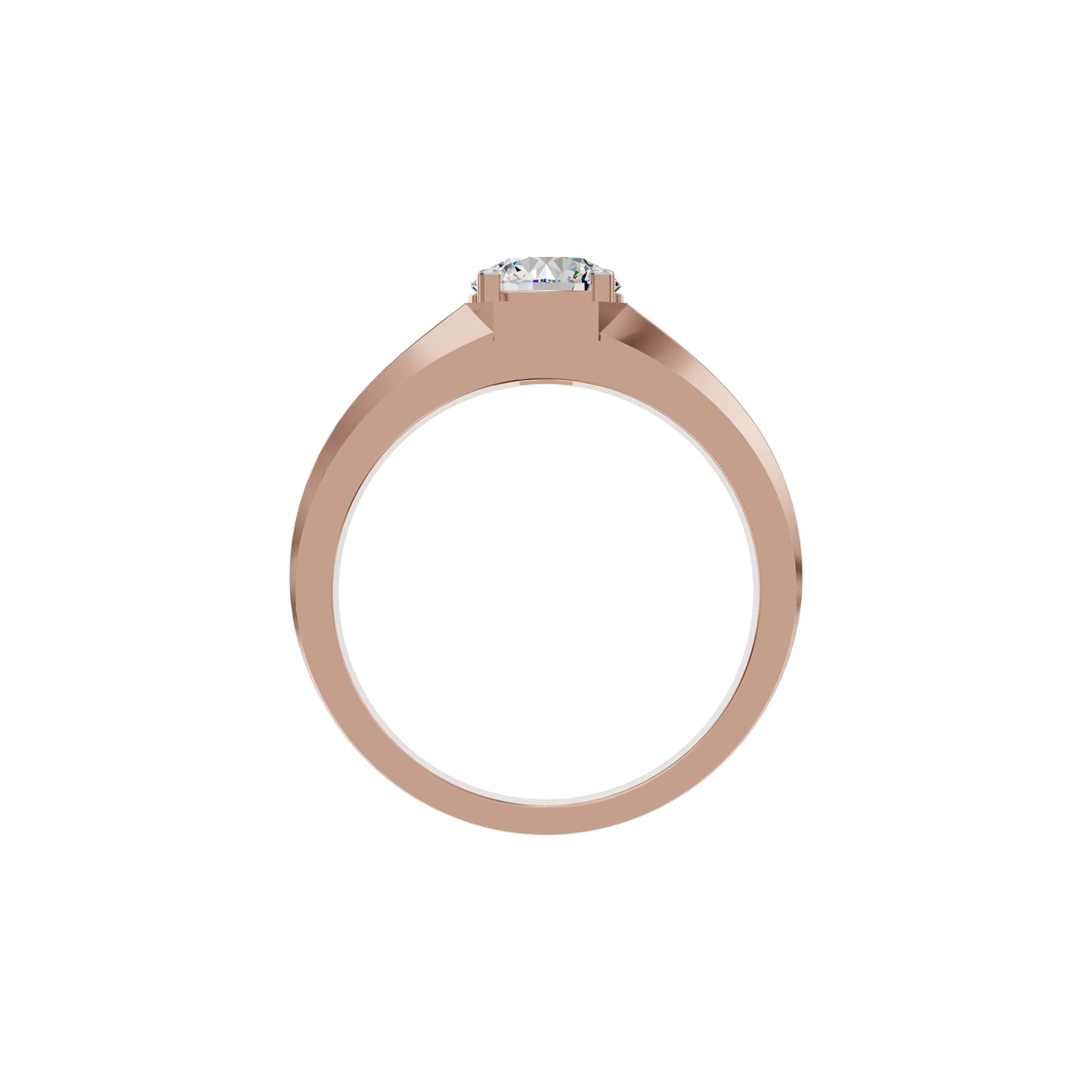 Whispering Blissful Diamond Men's Ring 18 KT / Rose Gold / 24