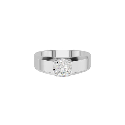 Whispering Blissful Diamond Men's Ring 18 KT / White Gold / 24