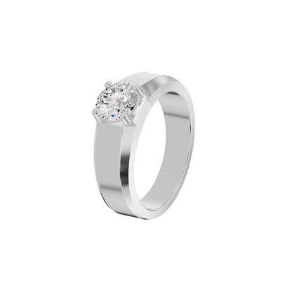 Whispering Blissful Diamond Men's Ring 18 KT / White Gold / 24