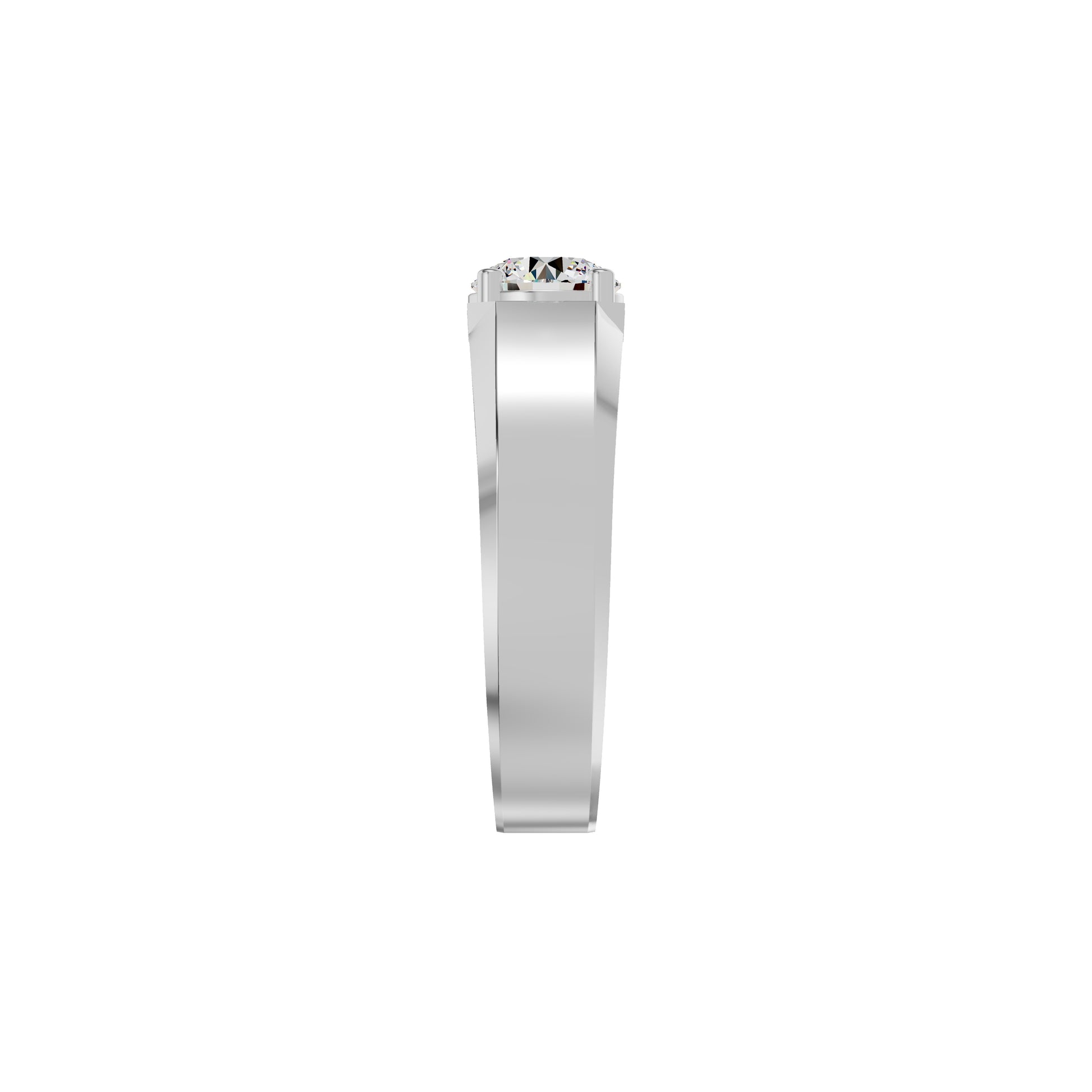 Whispering Blissful Diamond Men's Ring 18 KT / White Gold / 24
