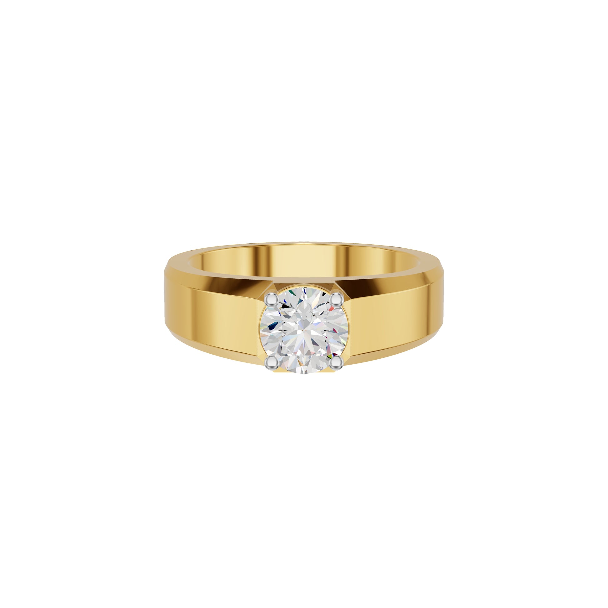 Whispering Blissful Diamond Men's Ring 18 KT / Yellow Gold / 24