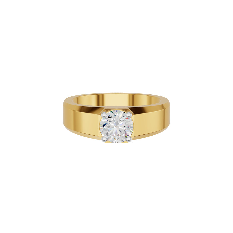 Whispering Blissful Diamond Men's Ring 18 KT / Yellow Gold / 24