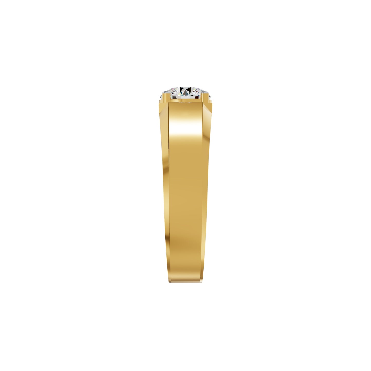 Whispering Blissful Diamond Men's Ring 18 KT / Yellow Gold / 24