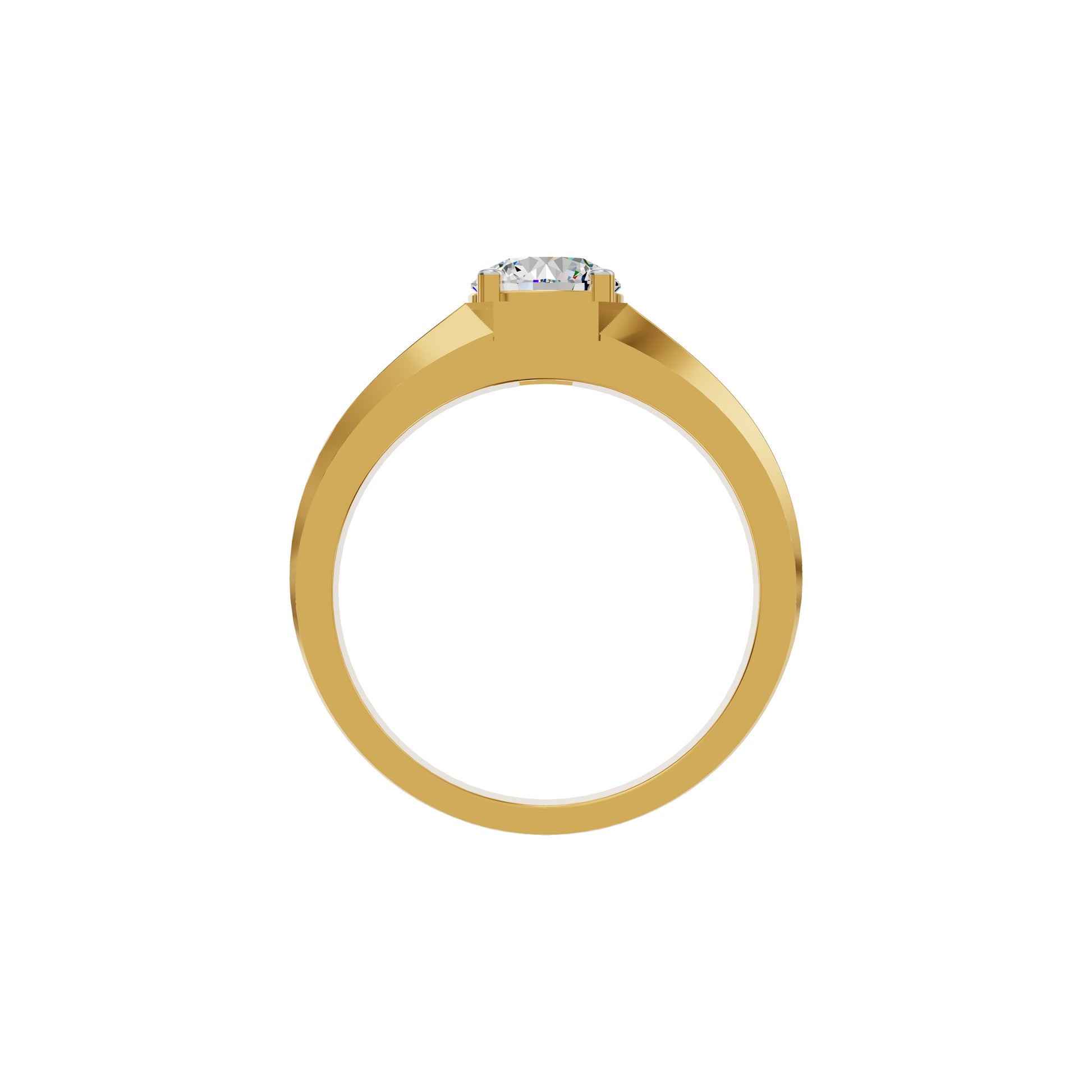 Whispering Blissful Diamond Men's Ring 18 KT / Yellow Gold / 24