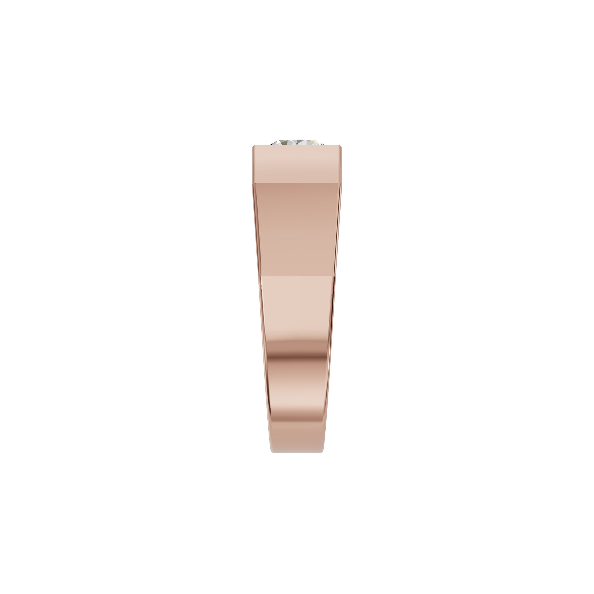 Delightful Charm Diamond Men's Ring 18 KT / Rose Gold / 24