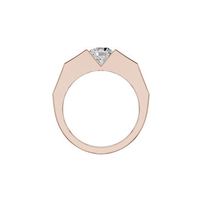 Delightful Charm Diamond Men's Ring 18 KT / Rose Gold / 24
