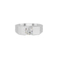 Delightful Charm Diamond Men's Ring 18 KT / White Gold / 24