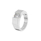 Delightful Charm Diamond Men's Ring 18 KT / White Gold / 24