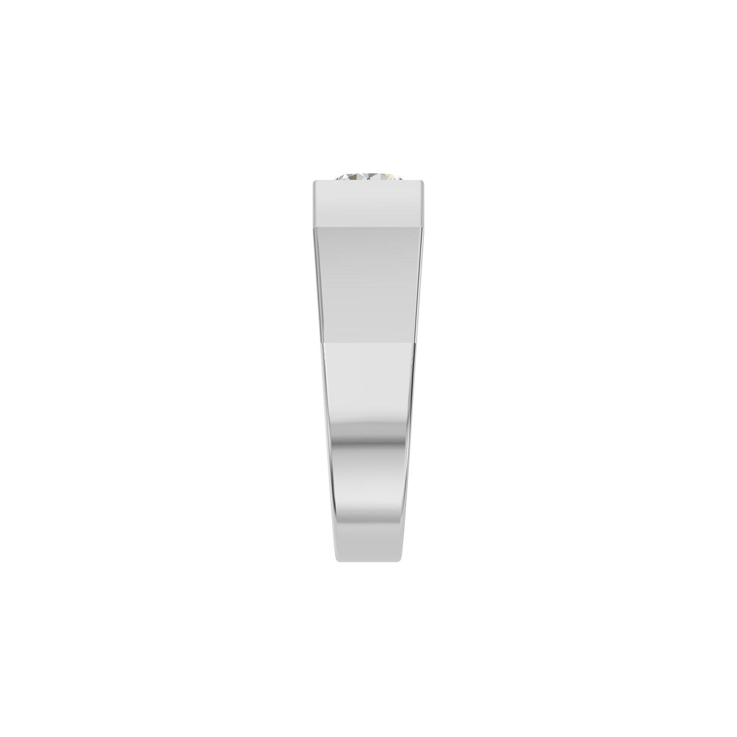 Delightful Charm Diamond Men's Ring 18 KT / White Gold / 24