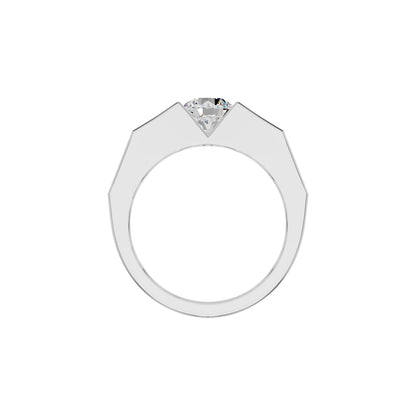 Delightful Charm Diamond Men's Ring 18 KT / White Gold / 24