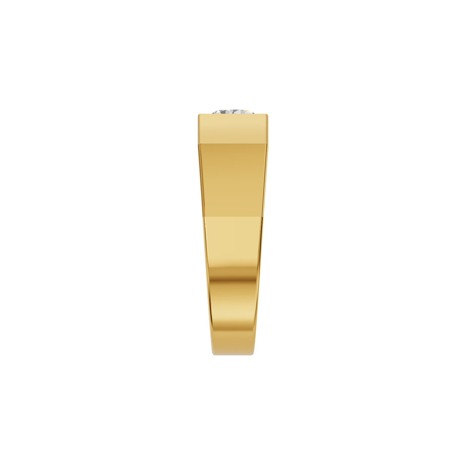 Delightful Charm Diamond Men's Ring 18 KT / Yellow Gold / 24