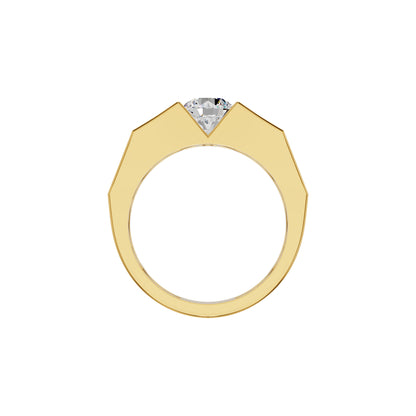 Delightful Charm Diamond Men's Ring 18 KT / Yellow Gold / 24