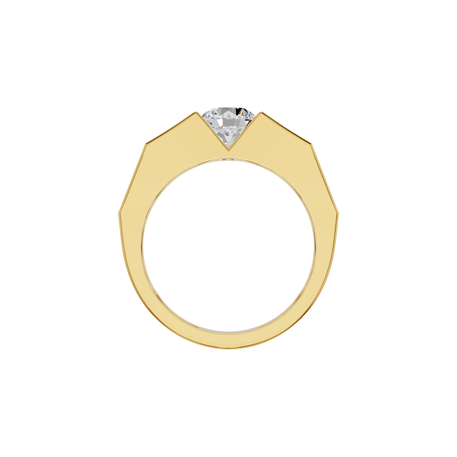 Delightful Charm Diamond Men's Ring 18 KT / Yellow Gold / 24