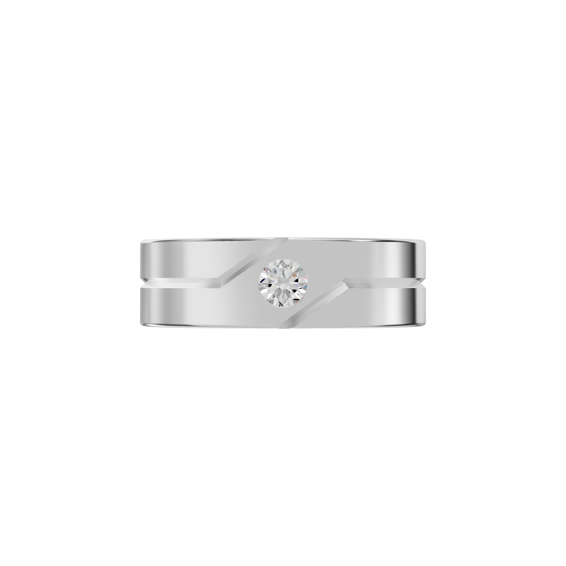 The Vow Diamond Engagement Men's Ring 18 KT / White Gold / 24