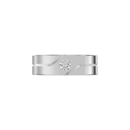 The Vow Diamond Engagement Men's Ring 18 KT / White Gold / 24