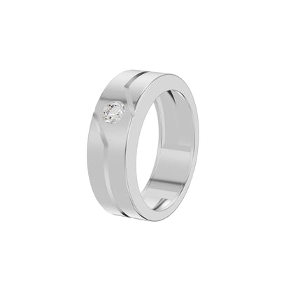 The Vow Diamond Engagement Men's Ring 18 KT / White Gold / 24