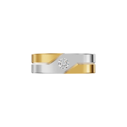 The Vow Diamond Engagement Men's Ring 18 KT / Yellow Gold / 24