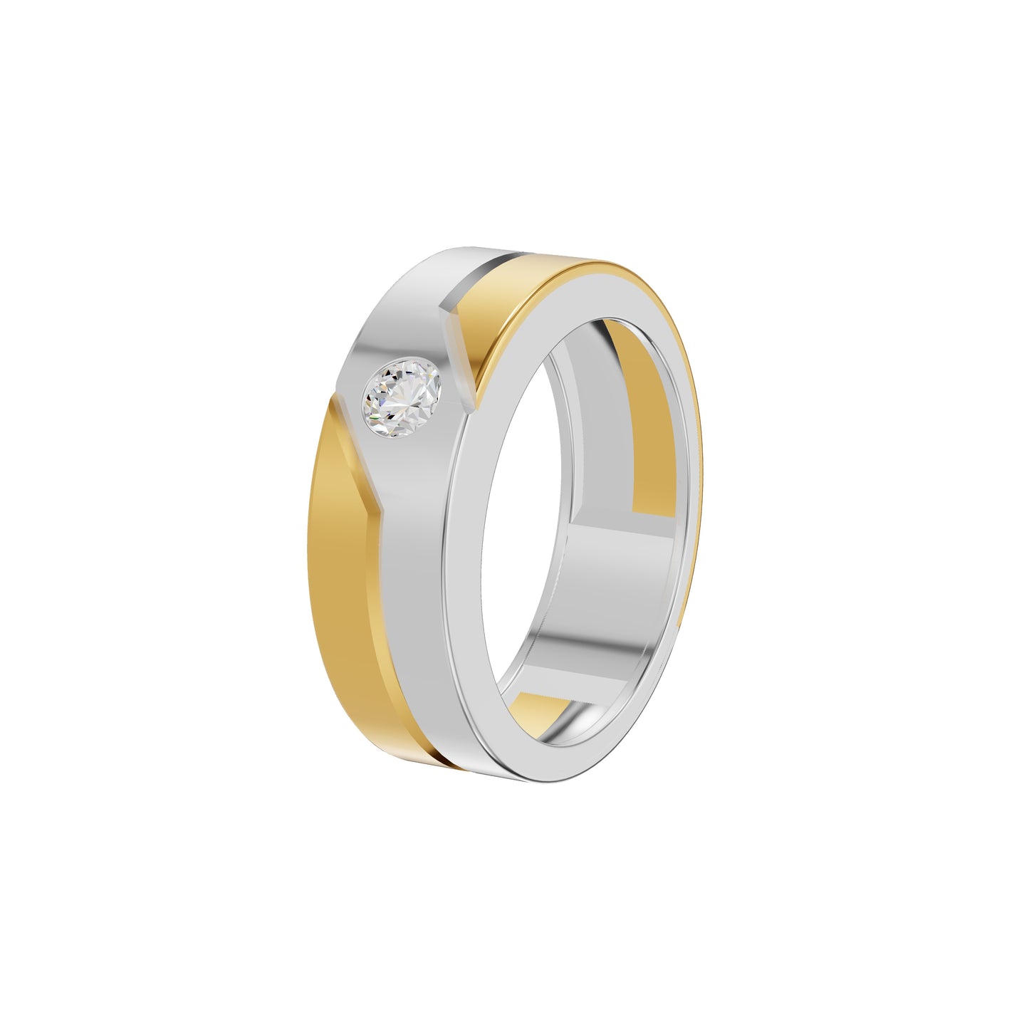 The Vow Diamond Engagement Men's Ring 18 KT / Yellow Gold / 24