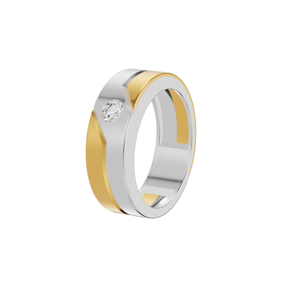 The Vow Diamond Engagement Men's Ring 18 KT / Yellow Gold / 24