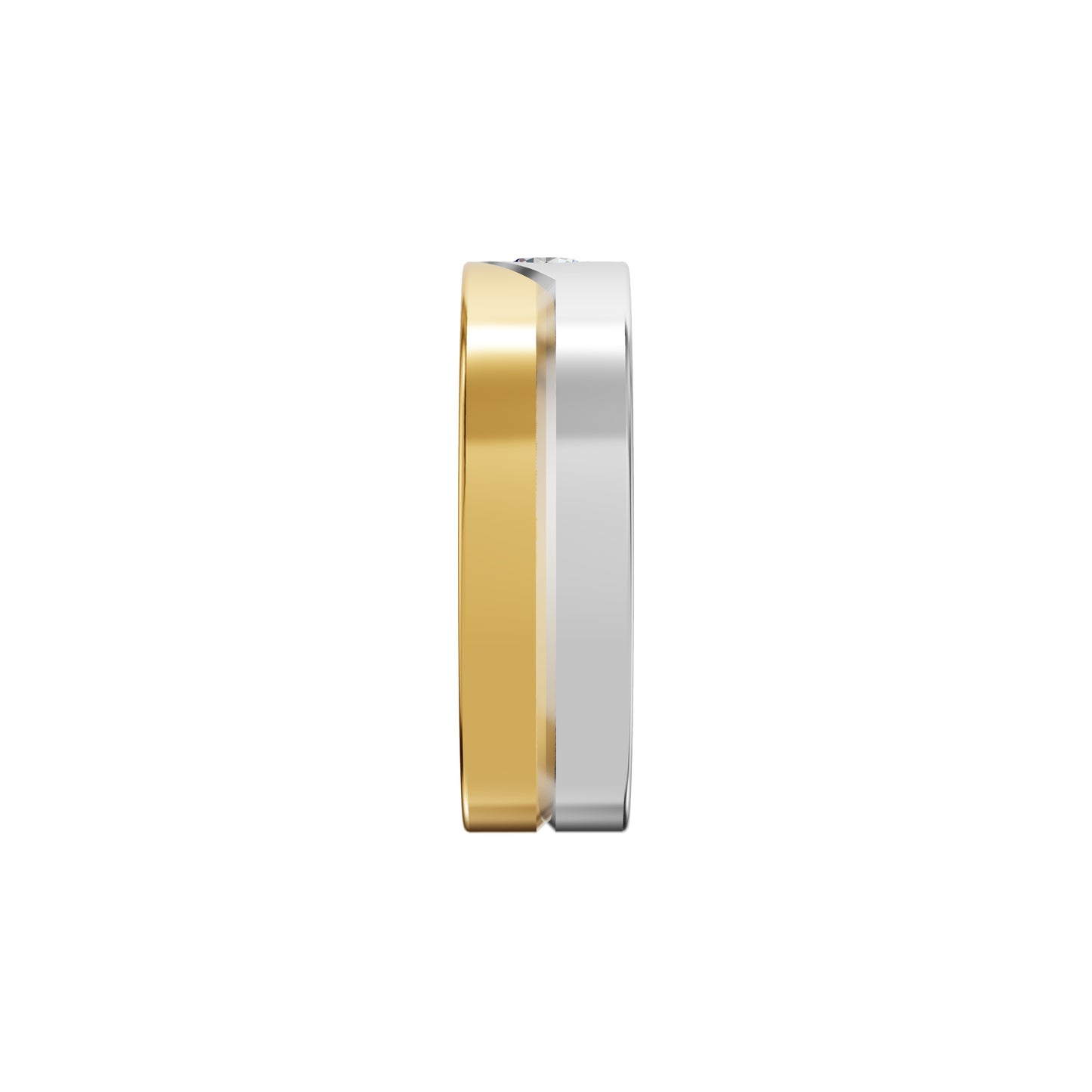 The Vow Diamond Engagement Men's Ring 18 KT / Yellow Gold / 24