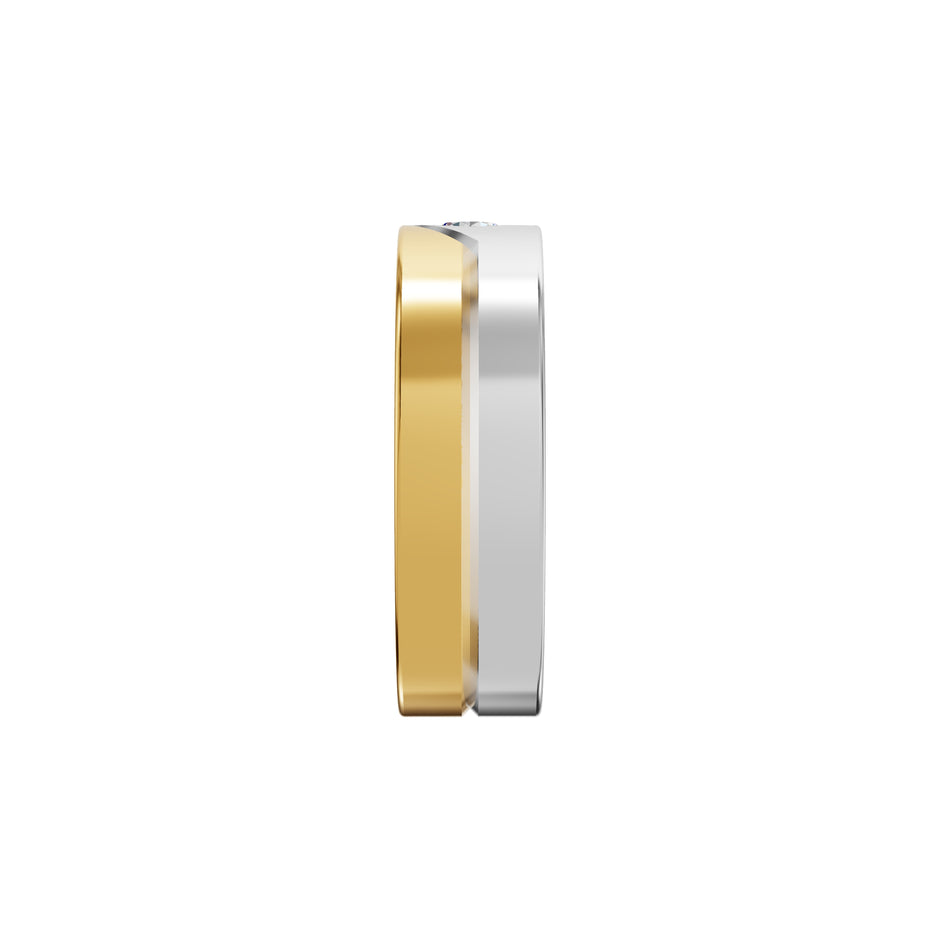 The Vow Diamond Engagement Men's Ring 18 KT / Yellow Gold / 24