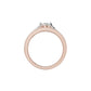 Soulmate Solitiare Diamond Engagement Men's Ring 18 KT / Rose Gold / 24